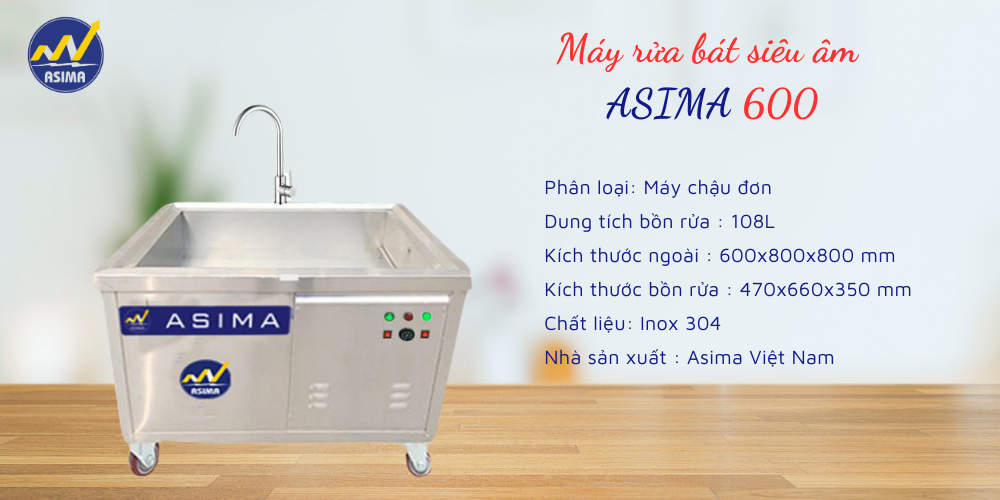 Máy Rửa Bát Siêu Âm MRB-600