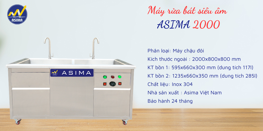 Máy Rửa Bát Siêu Âm MRB-2000