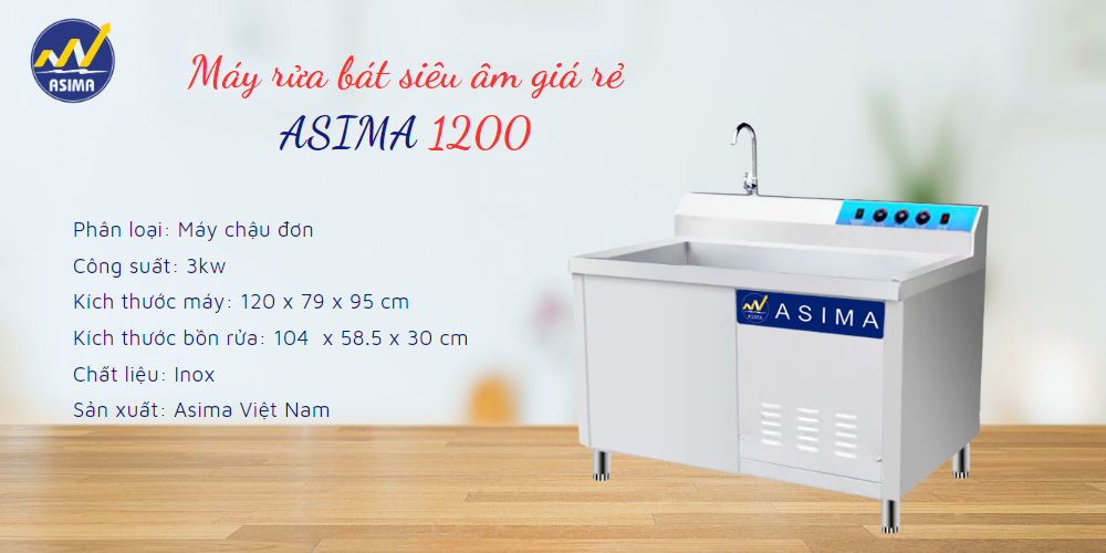 Máy Rửa Bát siêu âm giá rẻ M1200