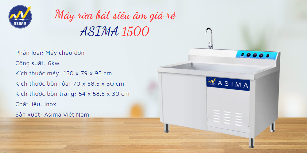 Máy Rửa Bát Siêu Âm giá rẻ M1500