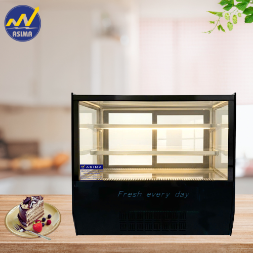 Tủ Trưng Bày Bánh Kem Vuông Để Bàn 90cm