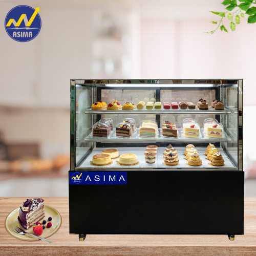 Tủ Trưng Bày Bánh Kem Vuông 3 Tầng 150cm