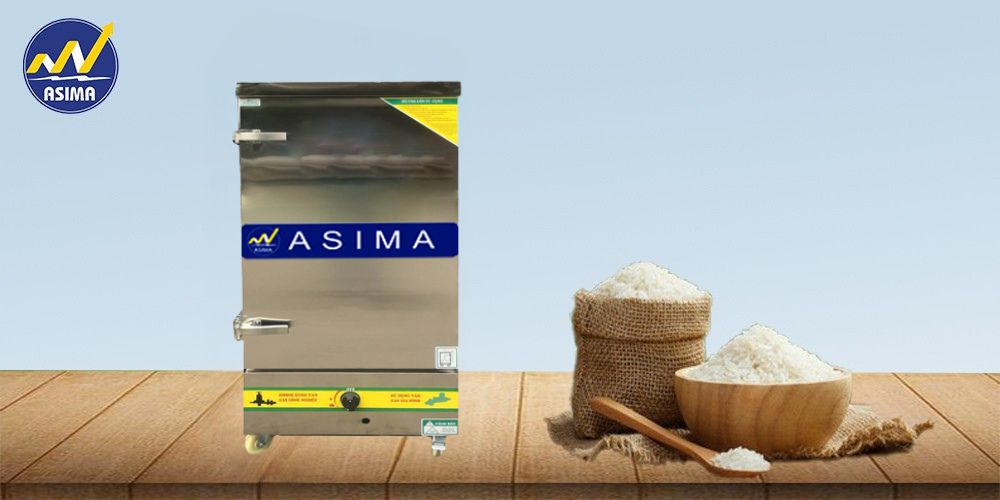 Tủ nấu cơm dùng gas 6 khay