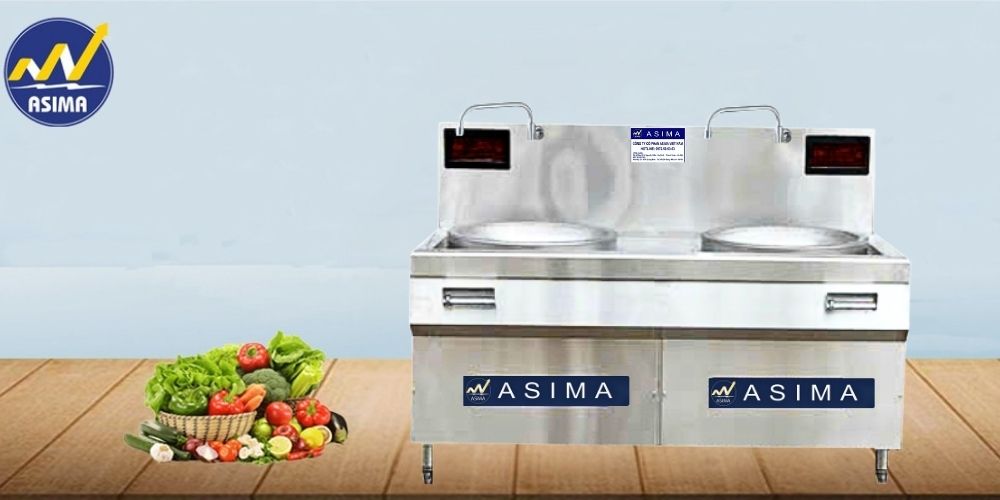 Bếp từ công nghiệp đôi 12 kw liền chảo